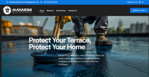 Clickzen created website - maharshi waterproofing home